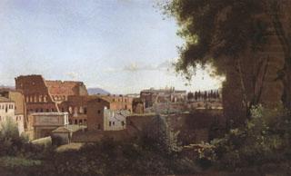The Colosseum Seen from the Farnese Gardens (mk05), Jean Baptiste Camille  Corot